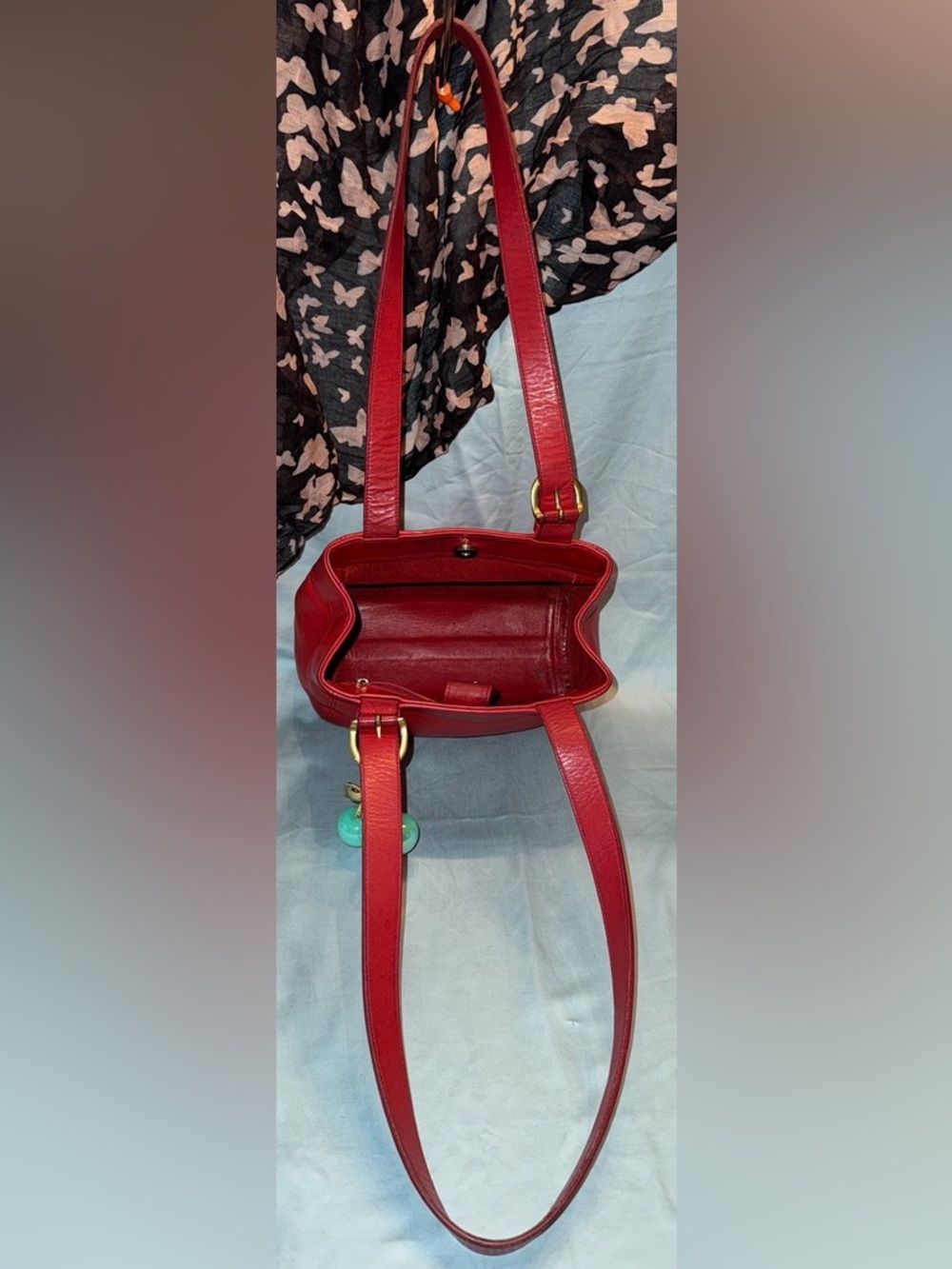 Coach Vintage Waverly Soho Buckle Bag with Cherry Charm - Picture 10 of 12